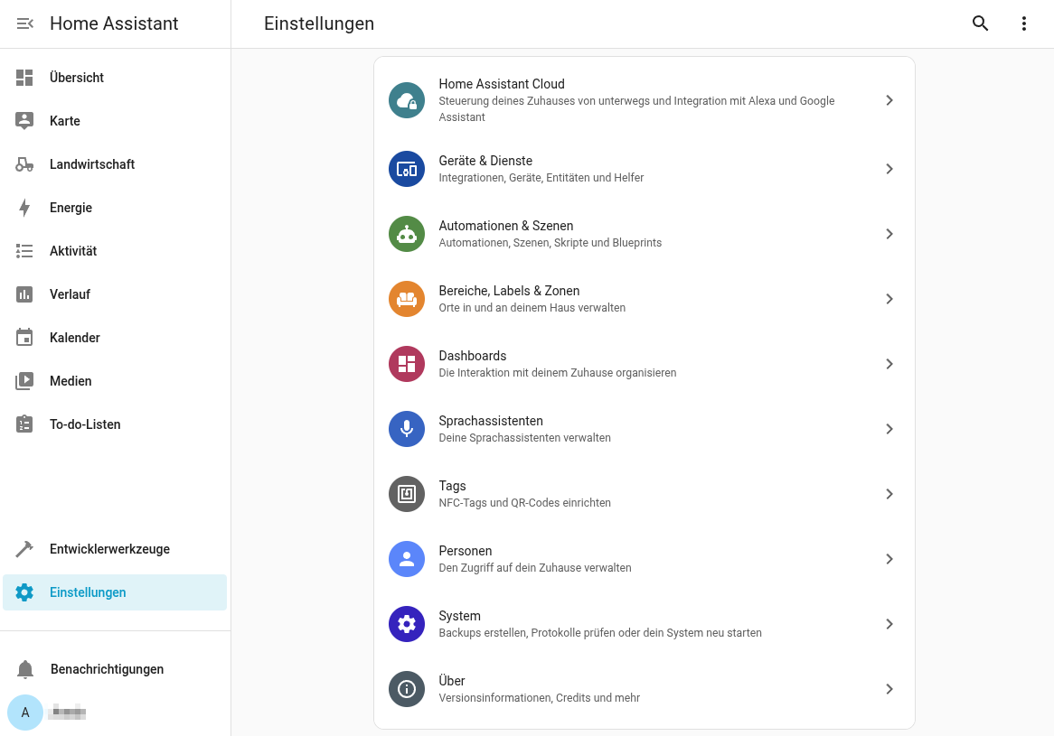 homeassistant_in_betrieb_nehmen_einstellungsübersicht.png